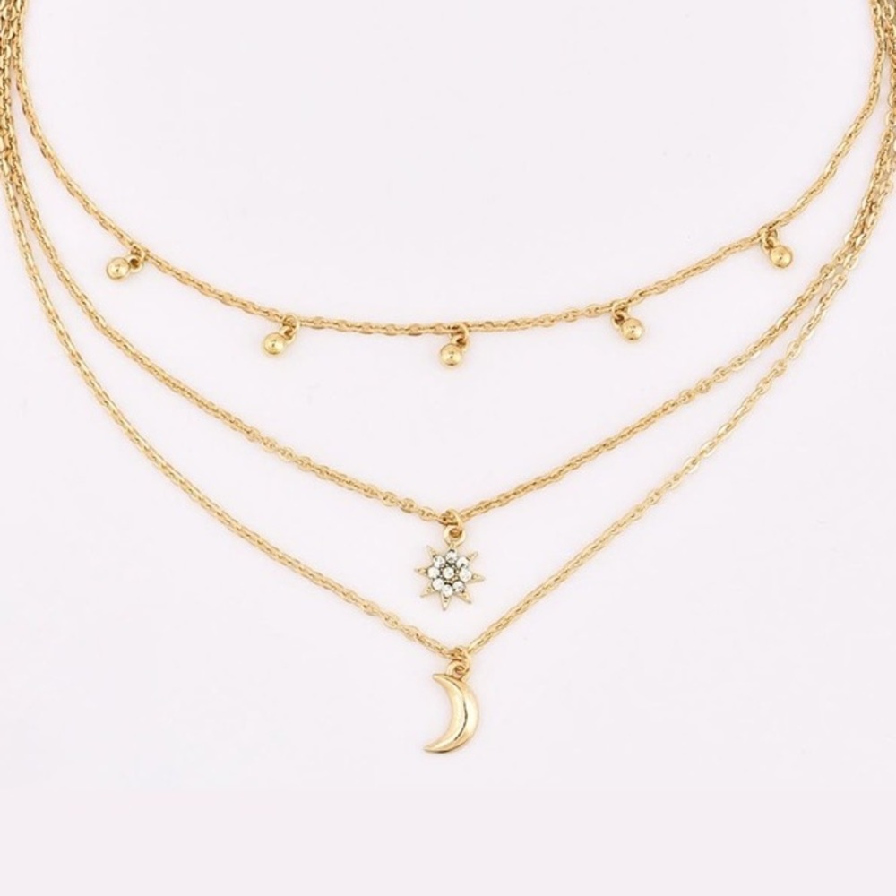3/$30 ๐ Galaxy Multi Layered Necklace - Picture 4 of 5